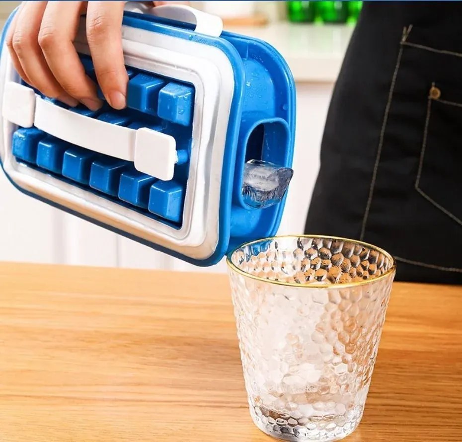 Zaparkorun Producător portabil de gheață cu sticlă de apă - 2 în 1 - verde