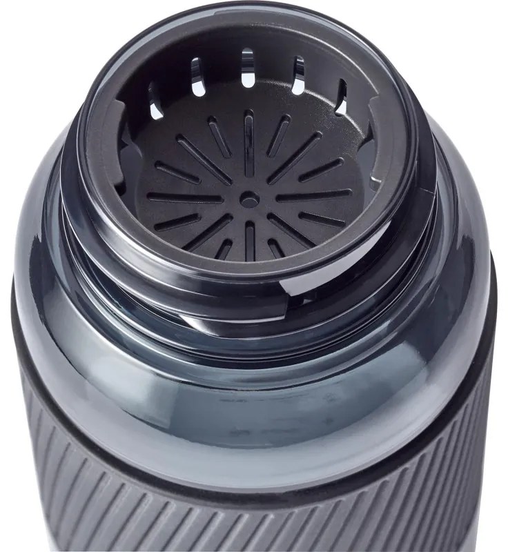 Sticla pentru apa Zwilling 1024176, 680 ml, Tritan, Rezistenta la impact si varsare, Filtru fructe, Fara BPA, Negru