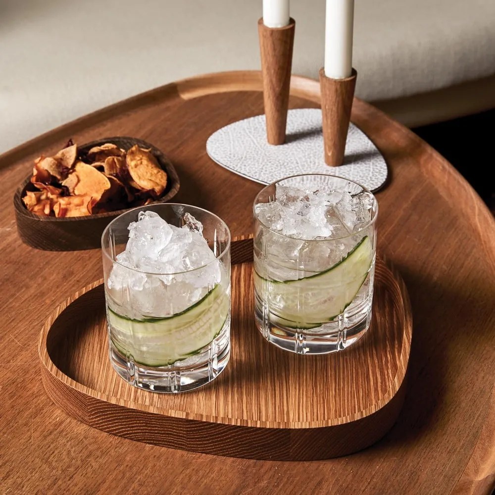 Cutie de depozitare în culoare naturală din lemn, decorativă 26x23x3 cm Curve L – LIND DNA