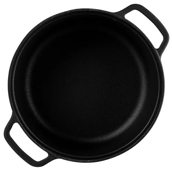 Cratita din fonta Muhler Tika MR-2448CI, 24x10,5 cm, 3,4 L, Inductie, Negru