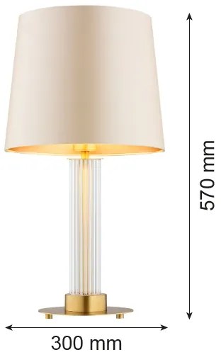 Lampă de masă Argon 8541 HAMILTON 1xE27/15W/230V bej