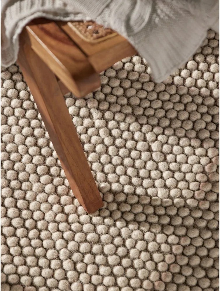 Covor bej țesut manual din lână 160x230 cm Richmond Diana – Ted Baker