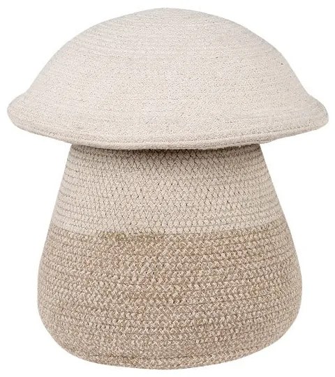 Coș de jucării pentru copii bej din material textil ø 33x38 cm Mama Mushroom – Lorena Canals