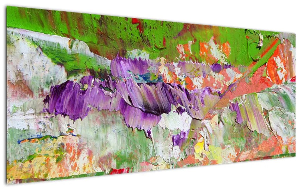 Tablou cu abstracție - pictura (120x50 cm)