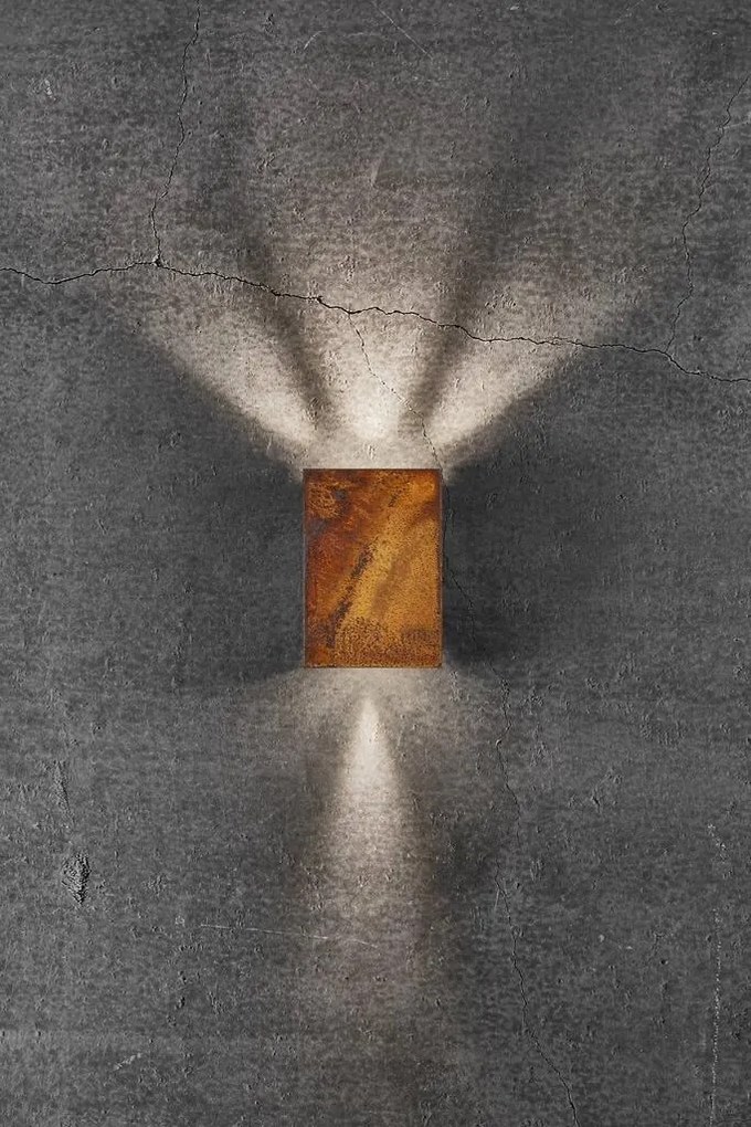 Aplica LED exterior cu iluminat up/down IP54 Fold 10 corten 2019041038 NL