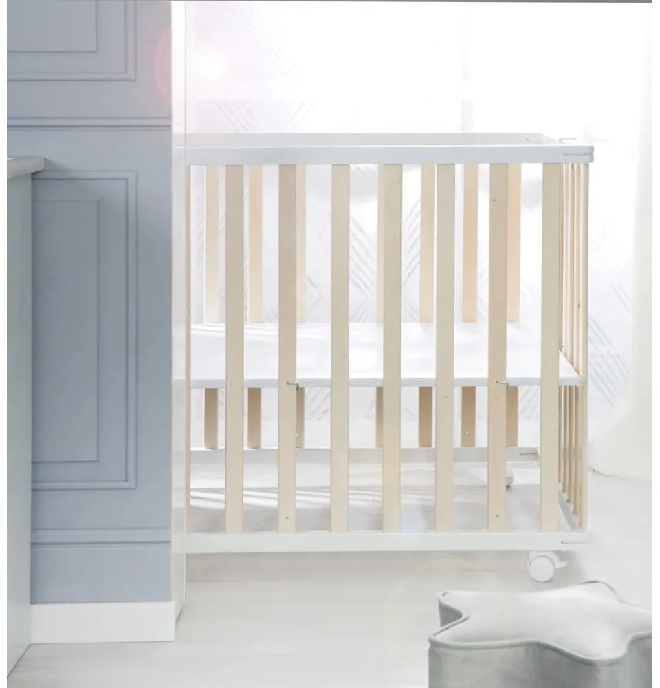 Țarc pentru copii alb-natural 100x75 cm – Roba