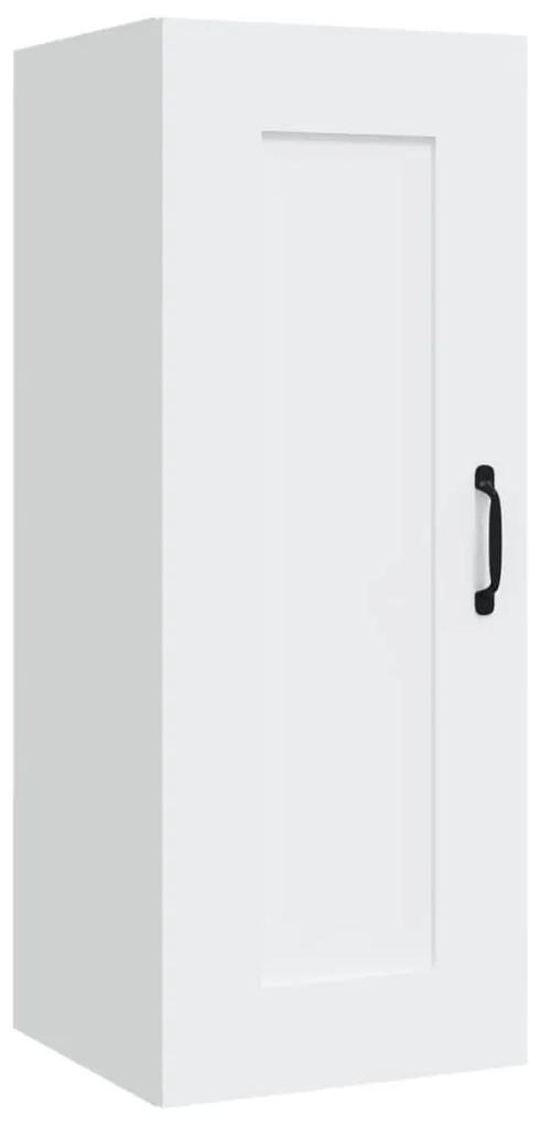 812474 vidaXL Dulap de perete, alb, 35x34x90 cm, lemn prelucrat