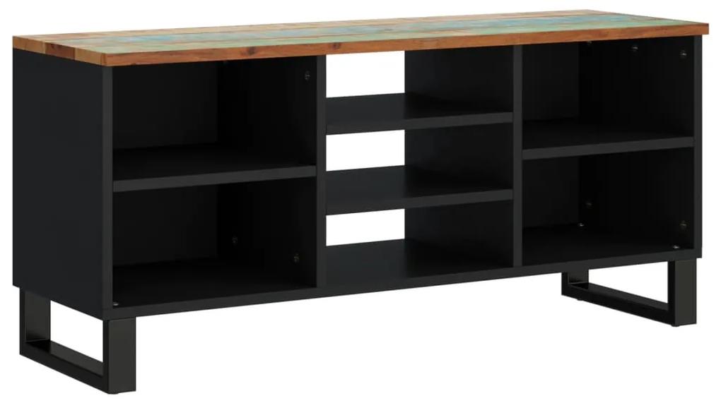 351968 vidaXL Dulap TV, 100x33x46 cm, lemn masiv reciclat&lemn prelucrat