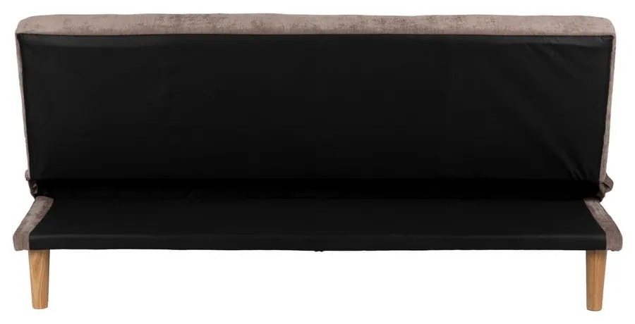 Canapea maro extensibilă cu tapițerie din chenille 178 cm – Ixia