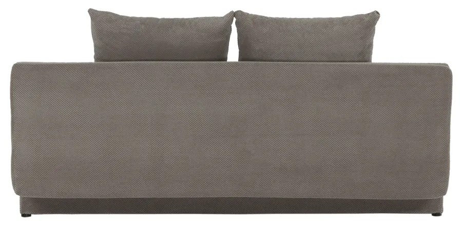 Canapea extensibilă, ţesătură gri maro taupe, FERIHA