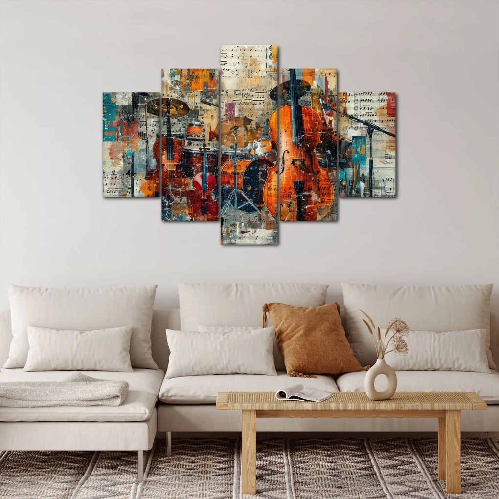 Tablou - Instrumente muzicale (150x105 cm)