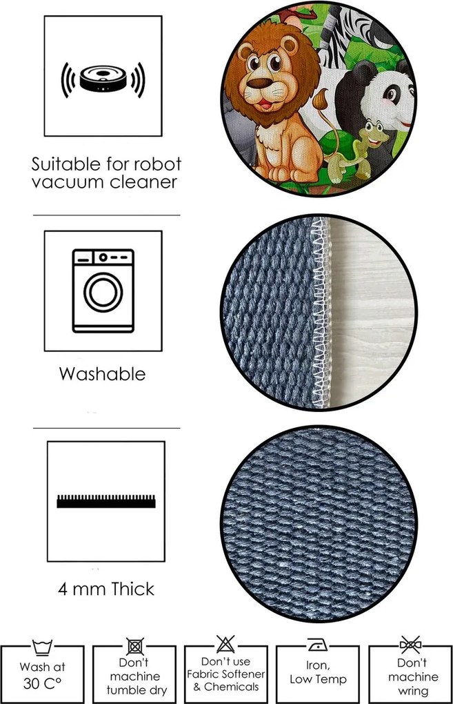 Covor, Woopamuk330, 160x230 cm, Alb