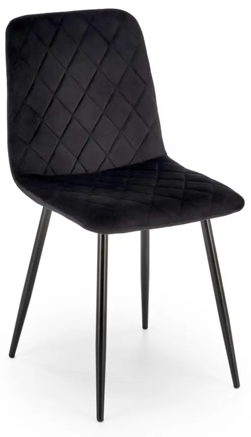 Scaun K525 velvet negru