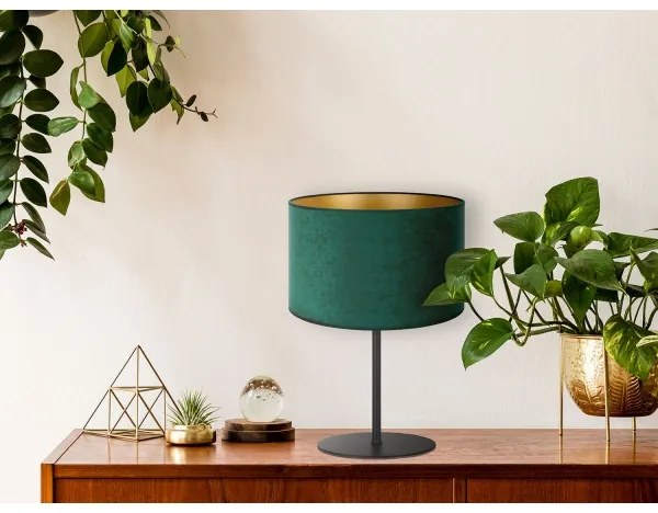 Lampă de masă Duolla ROLLER 1xE14/15W/230V d. 20 cm dark verde/auriu