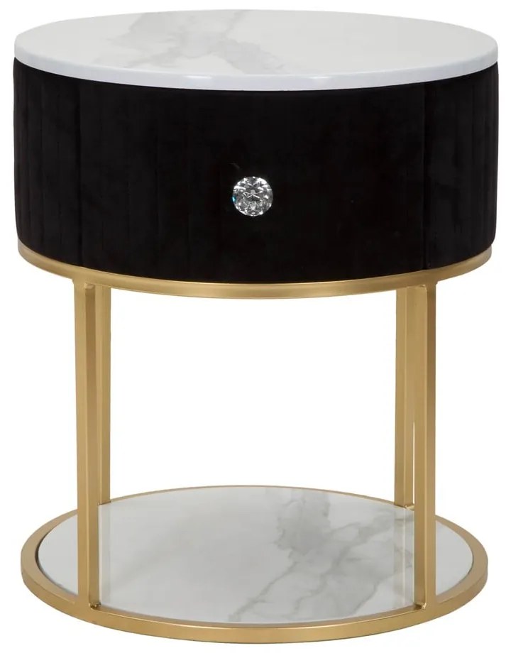 Noptieră negru-auriu Montpellier – Mauro Ferretti