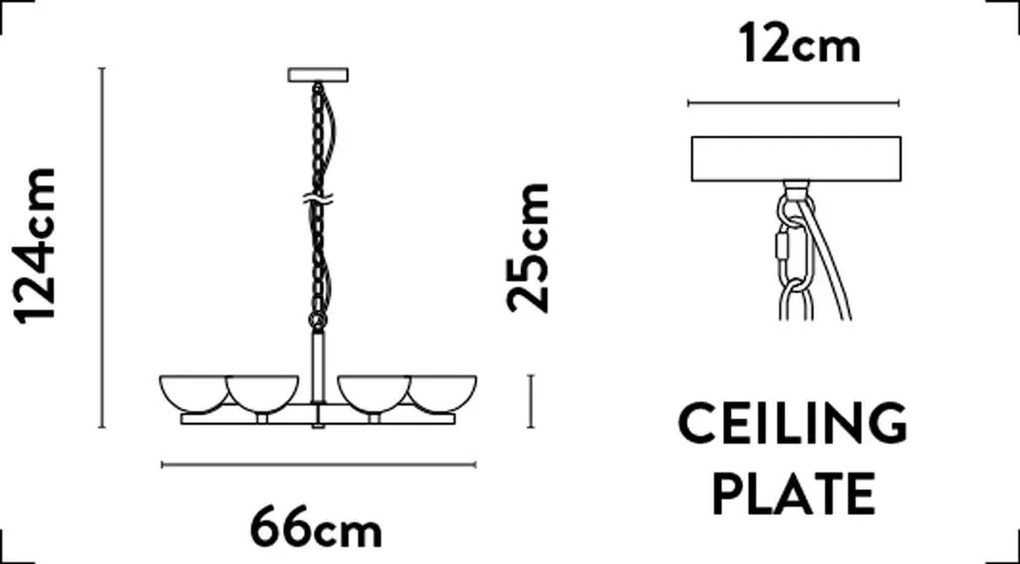 Candelabru stil clasic Belle D-66cm