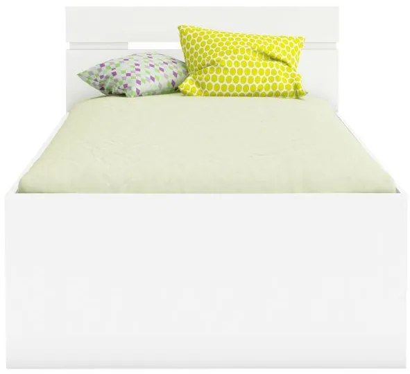 Zondo Pat de o persoană 90 cm Myriam (Alb). 808129
