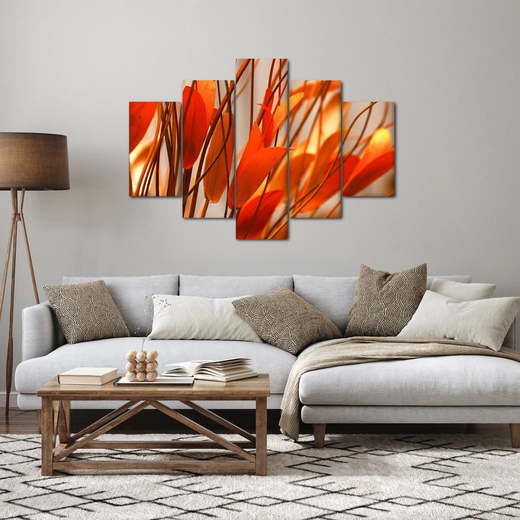Tablou - Frunze înflorite (150x105 cm)