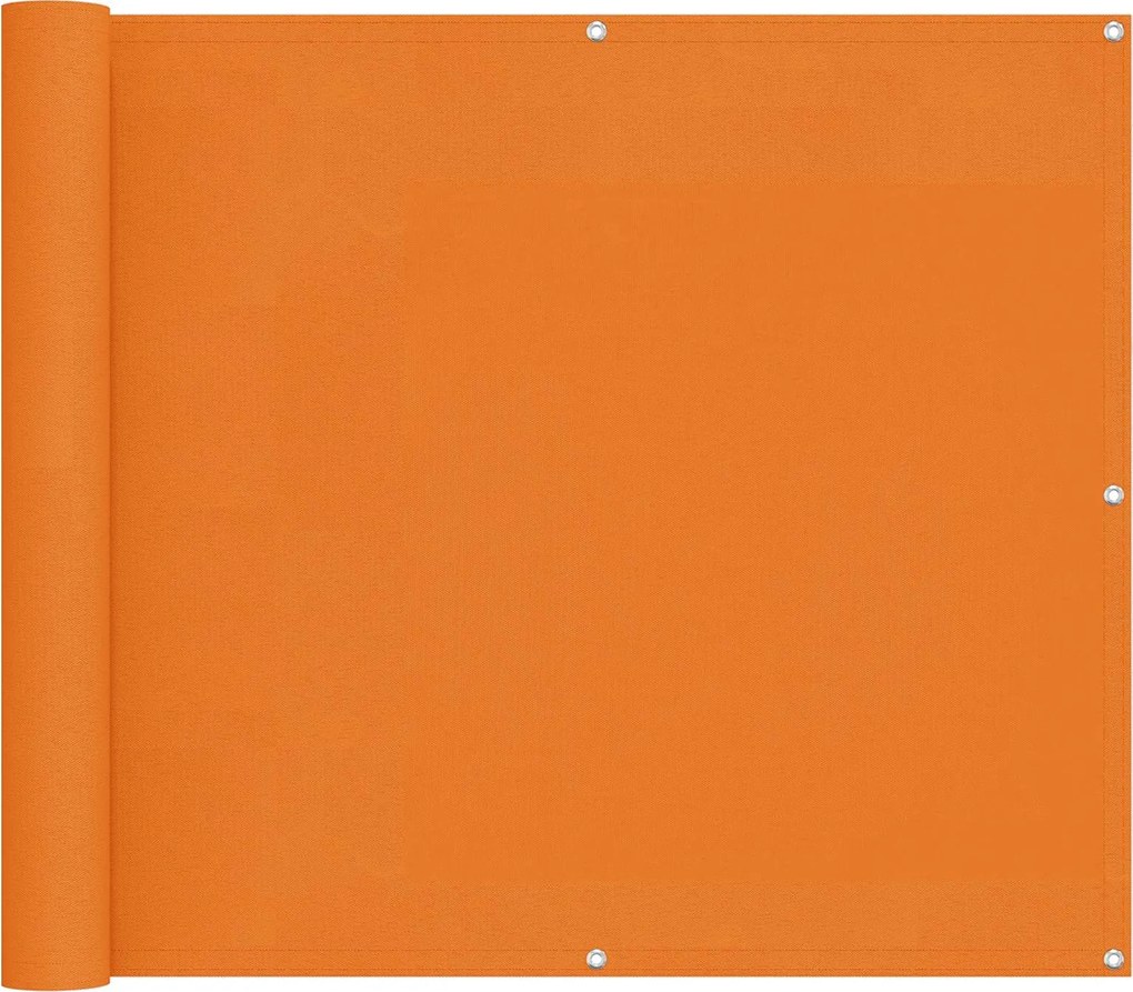 vidaXL Ecran de balcon Portocaliu 100 x 200 cm Material Oxford