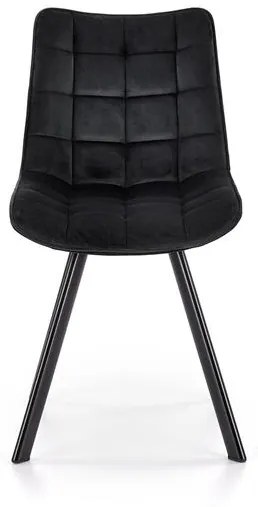Set 4 scaune K332 velvet negru