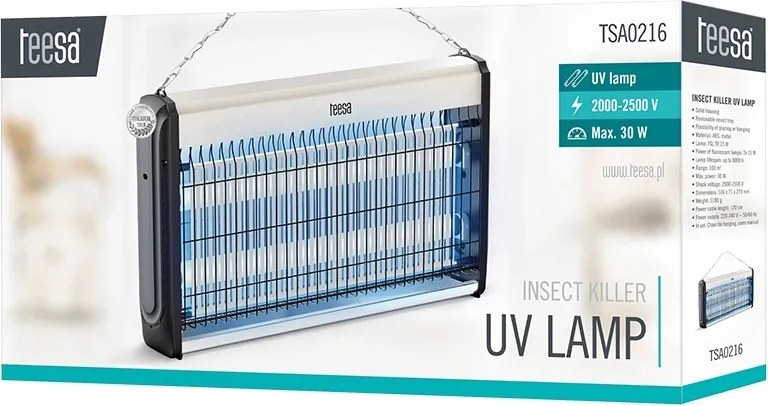 Lampa uv anti insecte 2 x 15w teesa