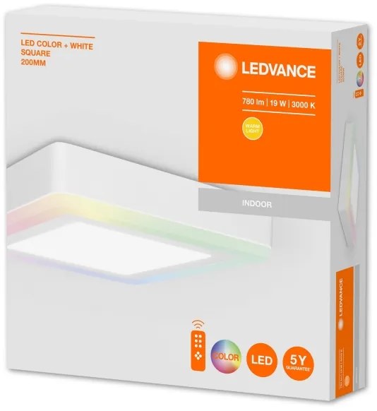 Ledvance - Plafonier LED RGB dimabil 19W 230V cu telecomandă