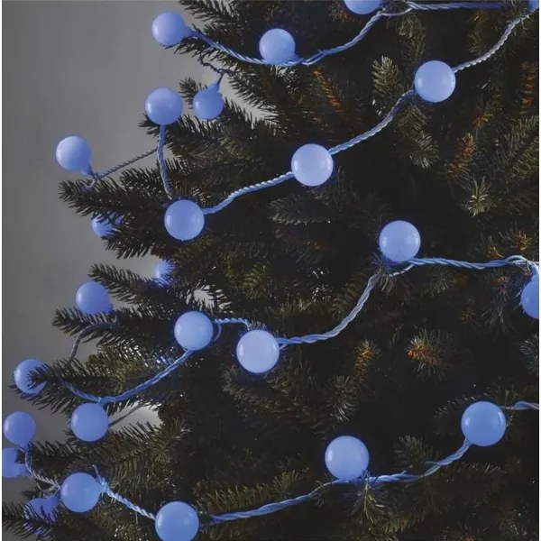 Ghirlandă LED de exterior, 40 LED, 9 m, IP44, albastră