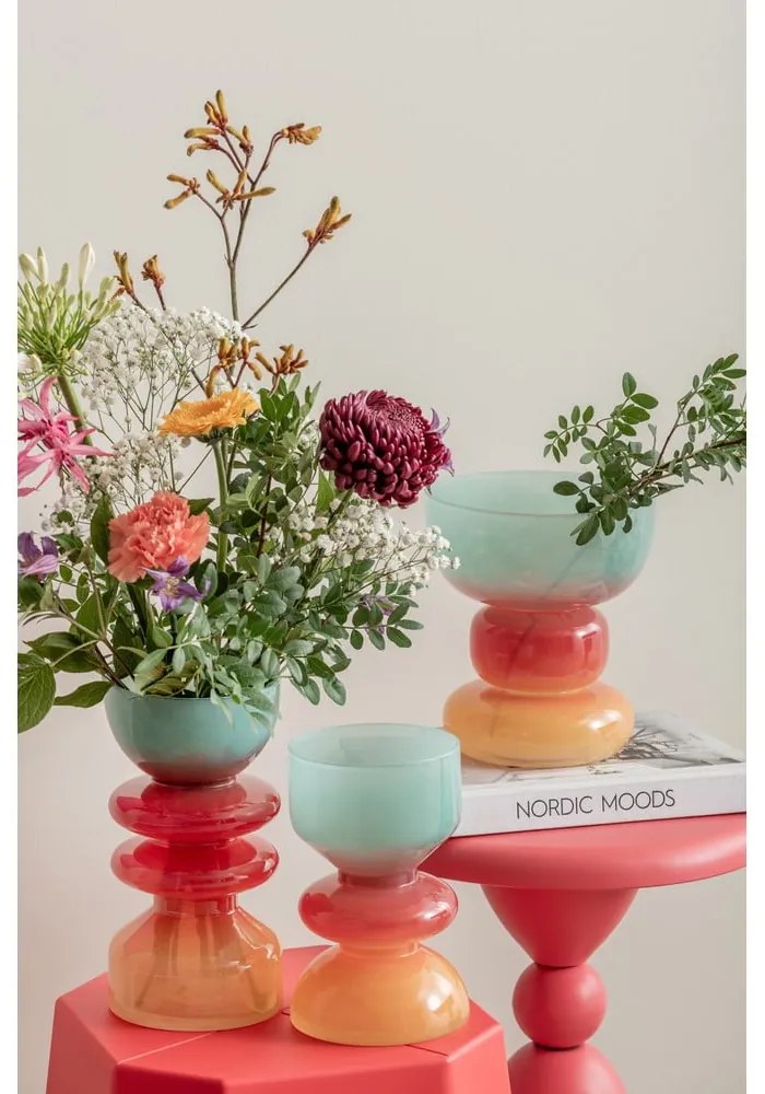 Vază roșie/albastră din sticlă (înălțime 20,5 cm) Summer Vibes – PT LIVING