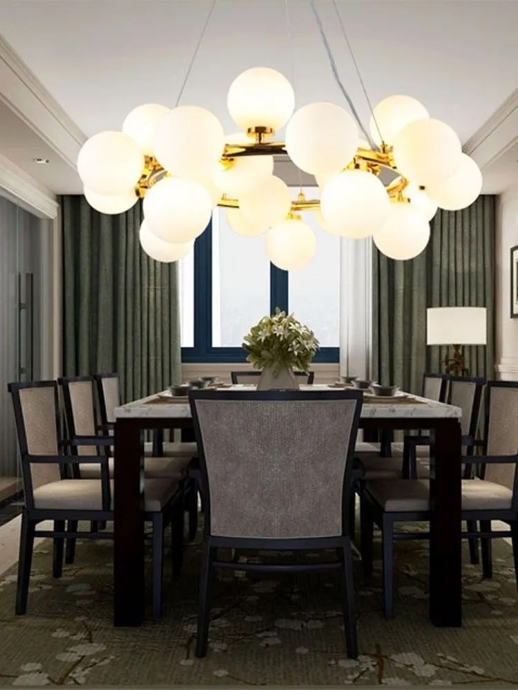 Lustra 1010-25 GD – design elegant, 25 globuri, soclu G9