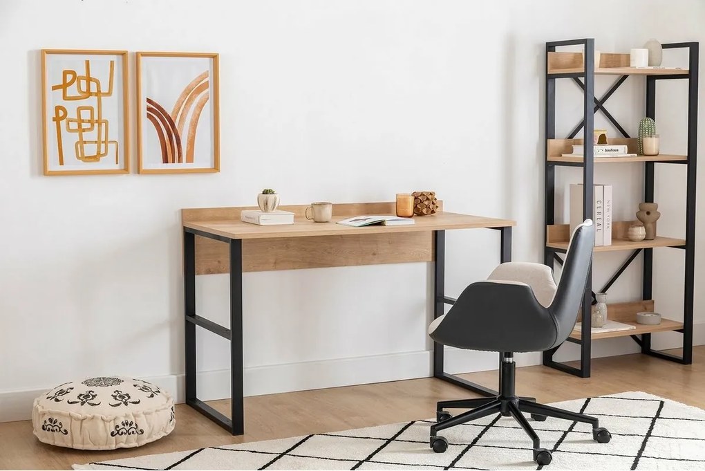 Birou Deha Black and Sapphire Oak