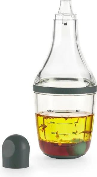 Sticla pentru sosuri/dressing Lekue 1009489, 200 ml, Ø7,2x19,1 cm, Sticla, +4°C/+80°C, Gri