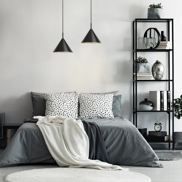 Lustră pe cablu JAROD 1xE27/40W/230V negru Rabalux 72007