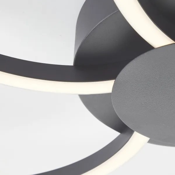 Plafonieră LED Brilliant FICO LED/32W/230V d. 65 cm negru