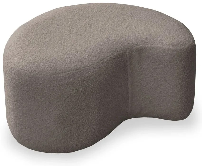 Taburet maro cu tapițerie din stofă bouclé Miuf – Miuform