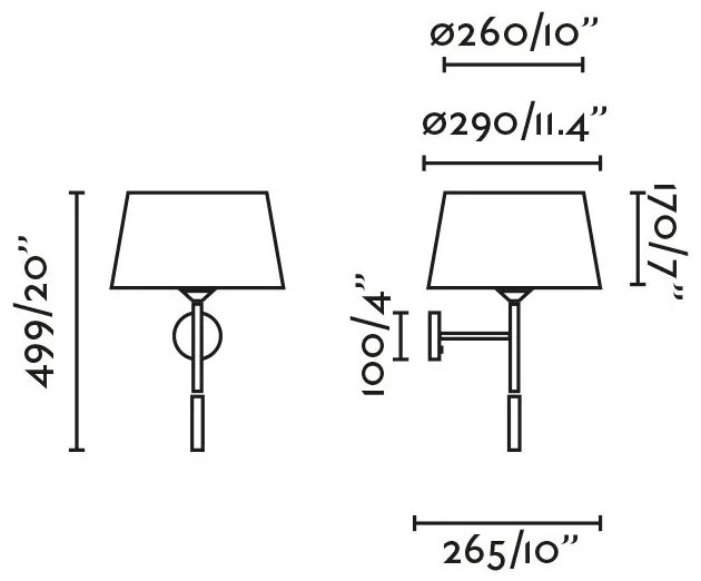 Aplica de perete cu reader LED WINDSOR negru, alb