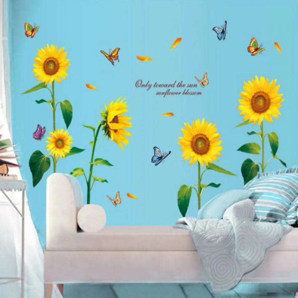 Sticker perete Floarea Soarelui Decor