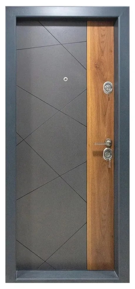 Usa metalica de apartament cu izolatie si vizor Novo Doors First Class NDS05, Deschidere Stanga Dreapta, Dimensiune 200X88 cm, Tabla 12 mm, Kit