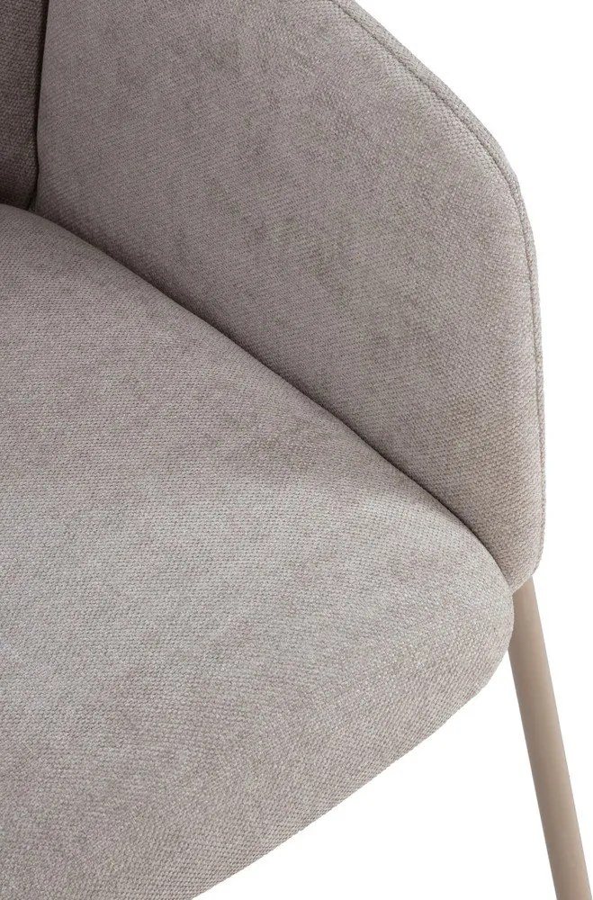 Set de scaune de sufragerie bej 2 buc. tapițat Aslin – MOME