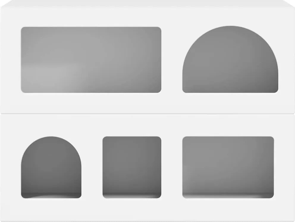 vidaXL Bufet Alb 80.5 x 35 x 59 cm Lemn compozit