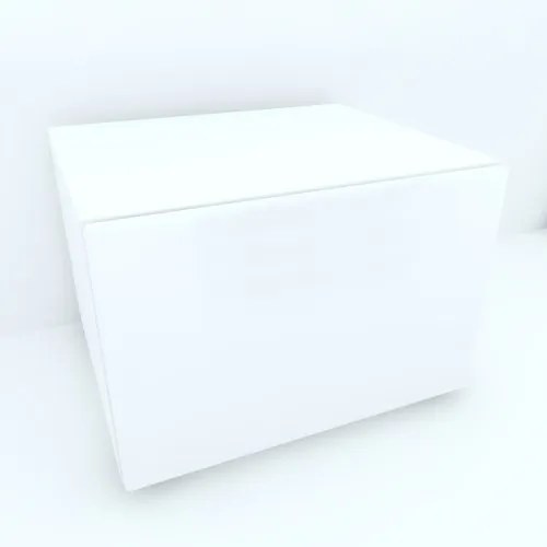 Armonia Comoda alba cu o usa cu sistem &quot;PUSH TO OPEN&quot; front MDF Alb Lucios