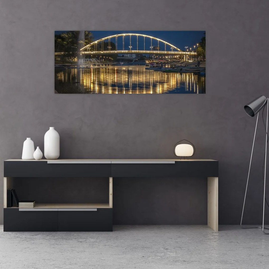 Tablou cu făntână arteziană (120x50 cm)