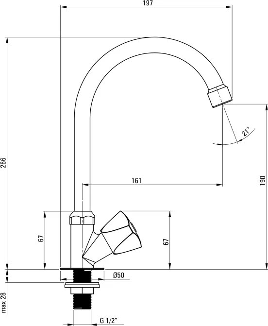 Baterie pentru bucătărie, pentru apă rece sau mixtă Finisaj: Crom BEZ_062L