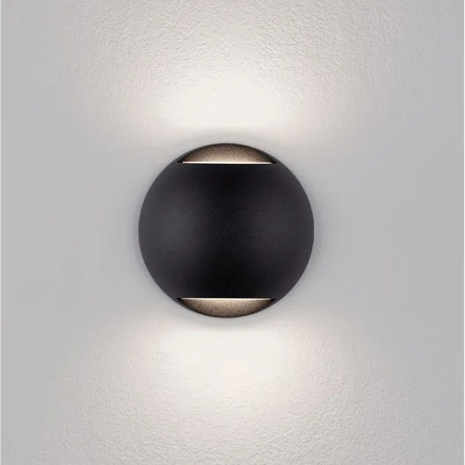Aplica exterior cu iluminat sus si jos LED IP65 PASSO negru