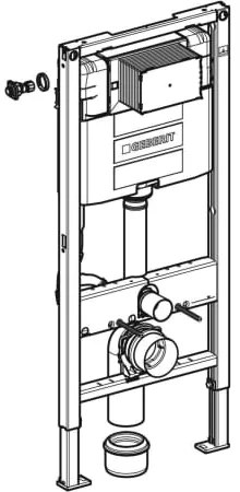 Rezervor incastrat Geberit Duofix Omega 12 cm, cu cadru si actionare frontala, H 112 cm - GEB111.060.00.1