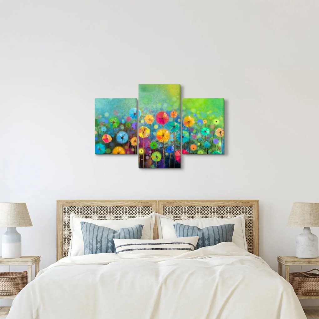 Tablou - Flori abstract (90x60 cm)