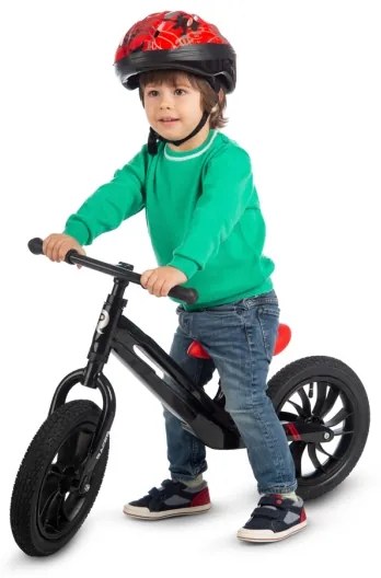 QPlay - Trotinetă RACER AIR negru/roșu