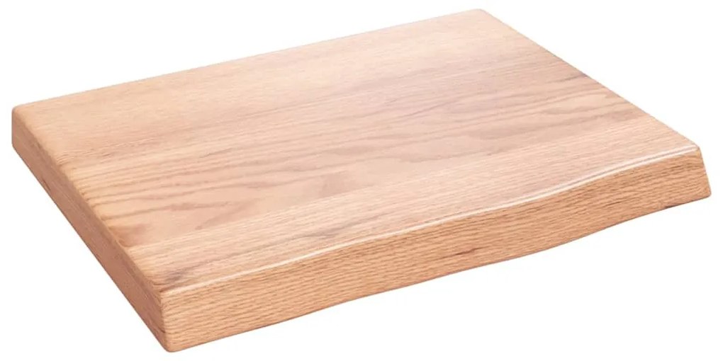 vidaXL Raft de perete maro deschis 40x30x(2-4) cm lemn stejar tratat