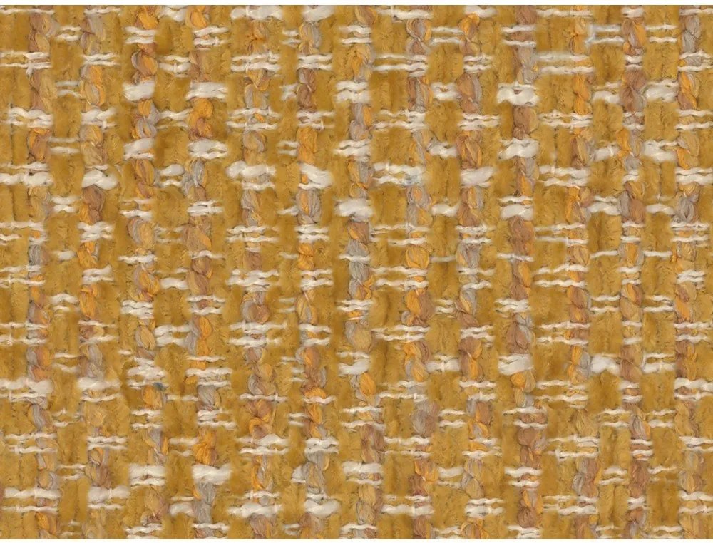 Pat matrimonial galben muștar tapițat cu spațiu de depozitare cu somieră 180x200 cm Solange – Micadoni