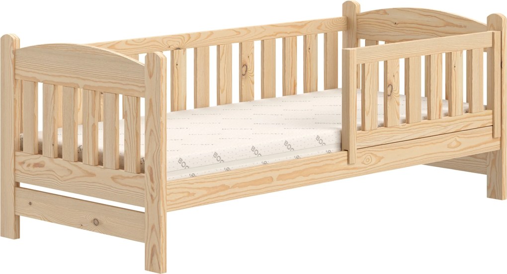 Pat copii din lemn cu sertare Alvins 90x180 - pin