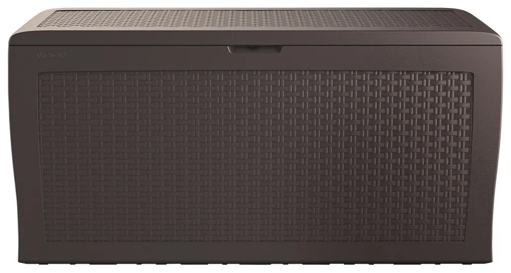 Cutie de depozitare Keter Garden Samoa Rattan maro270 l, 117 x 57 x 45 cm